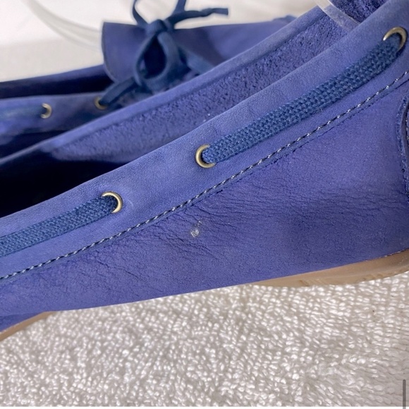 Hush Puppies Blue Suede Slip On Loafers 9 - Picture 11 of 13